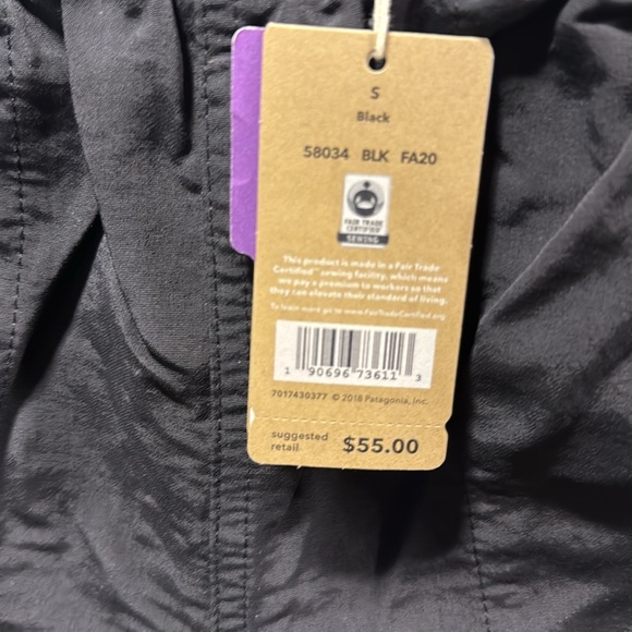 Patagonia Baggies Black size small new with tags - Picture 3 of 4